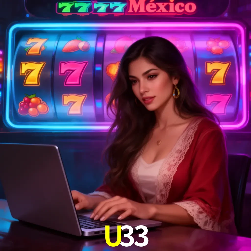 U33 Slots - tragamonedas, RTP y control Tragamonedas U33 con símbolos, saldo móvil y reglas de apuesta visibles